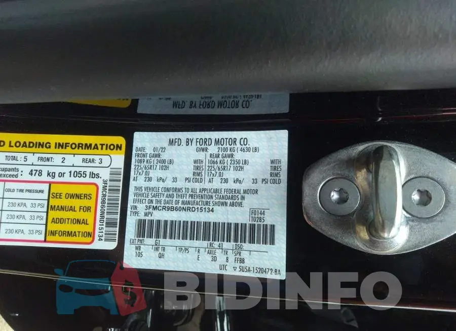 3FMCR9B60NRD15134 Photo# 9