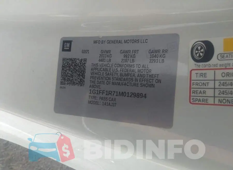 1G1FF1R71M0129894 Photo# 9