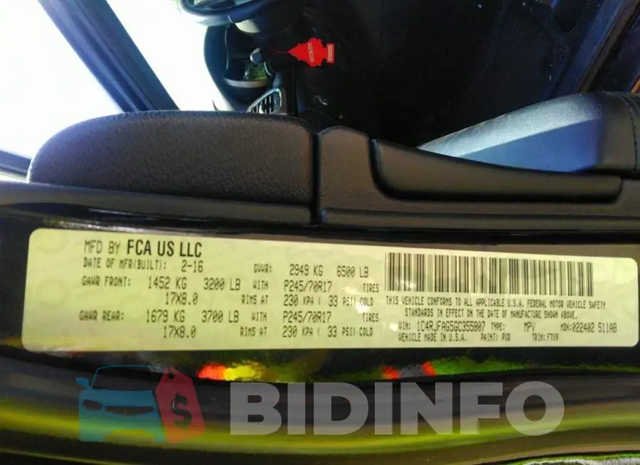 1C4RJFAG5GC355807 Photo# 9