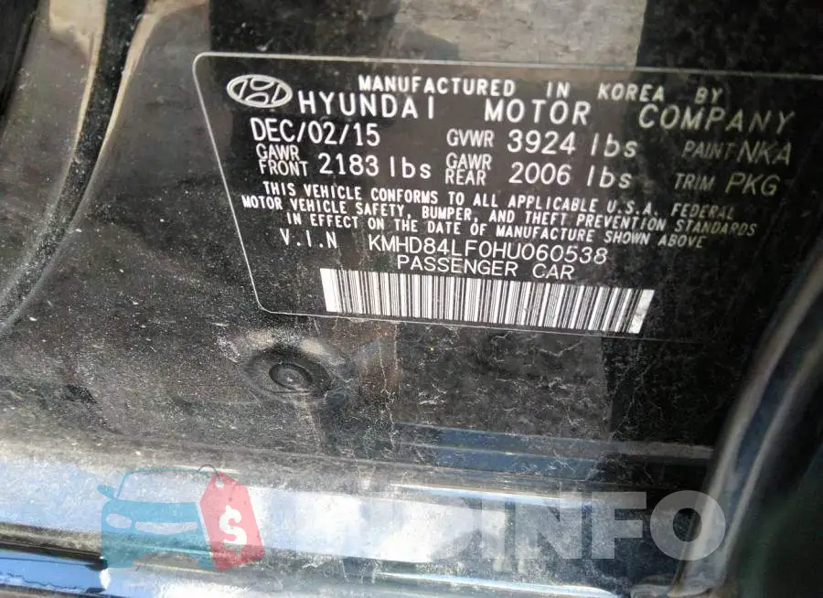 KMHD84LF0HU060538 Photo# 9
