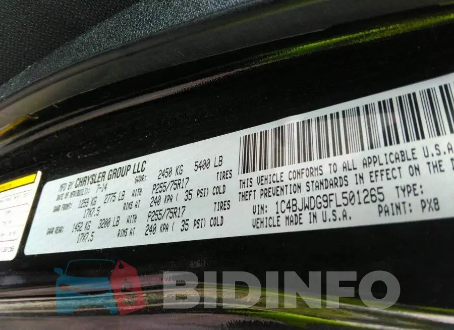 1C4BJWDG9FL501265 Photo# 9