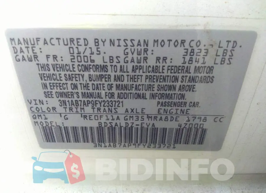 3N1AB7AP9FY233721 Photo# 9