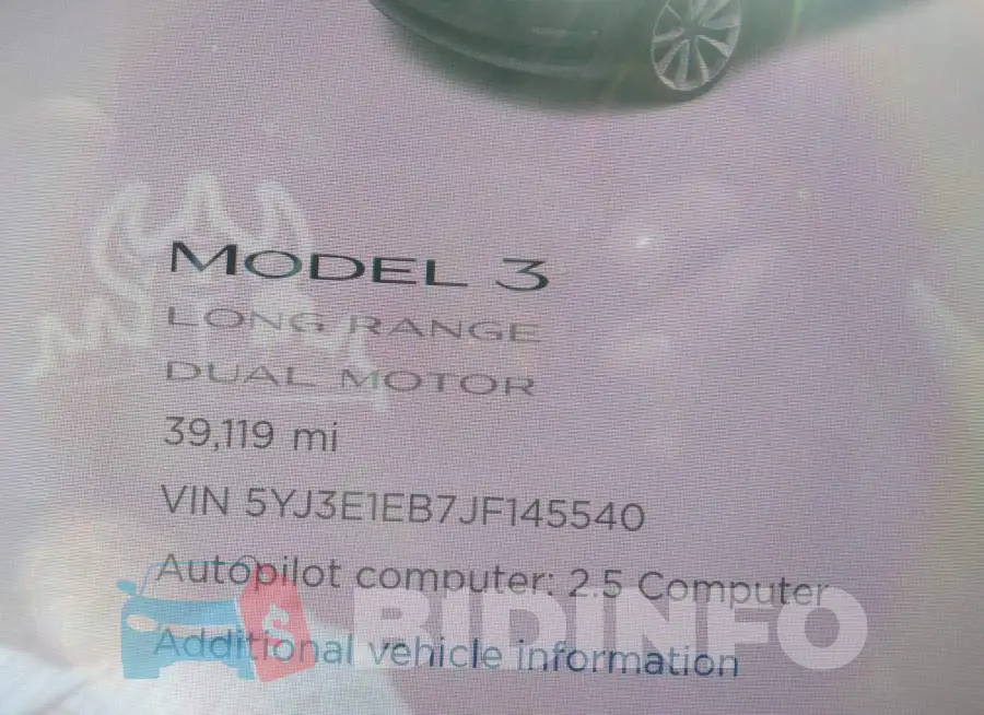 5YJ3E1EB7JF145540 Photo# 7
