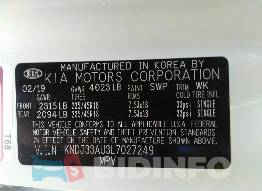 KNDJ33AU3L7027249 Photo# 9