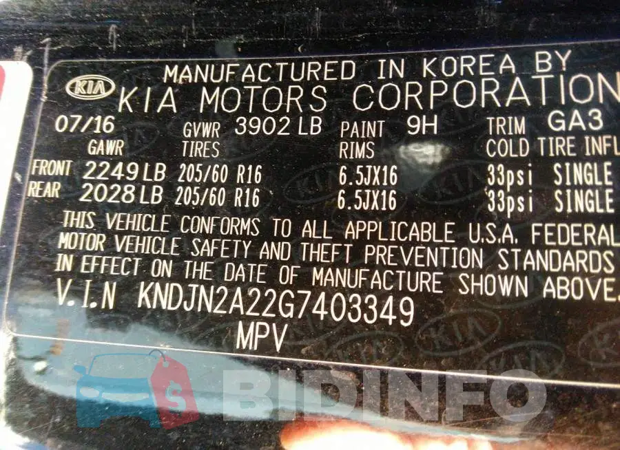 KNDJN2A22G7403349 Photo# 9