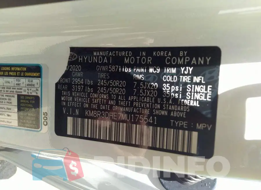 KM8R3DHE7MU175541 Photo# 9