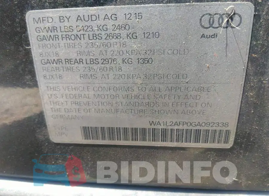 WA1L2AFP0GA092338 Photo# 9