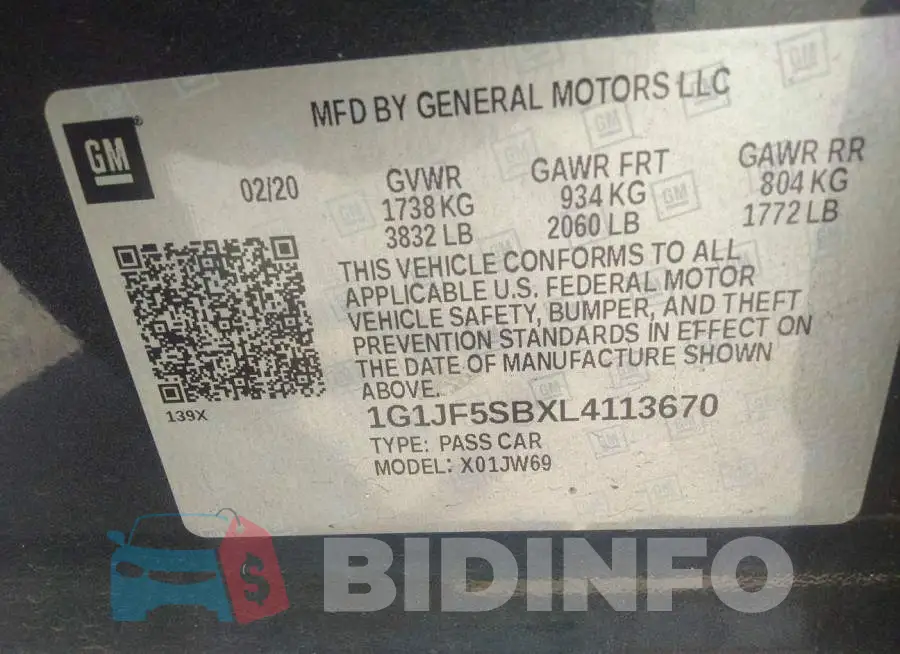 1G1JF5SBXL4113670 Photo# 9