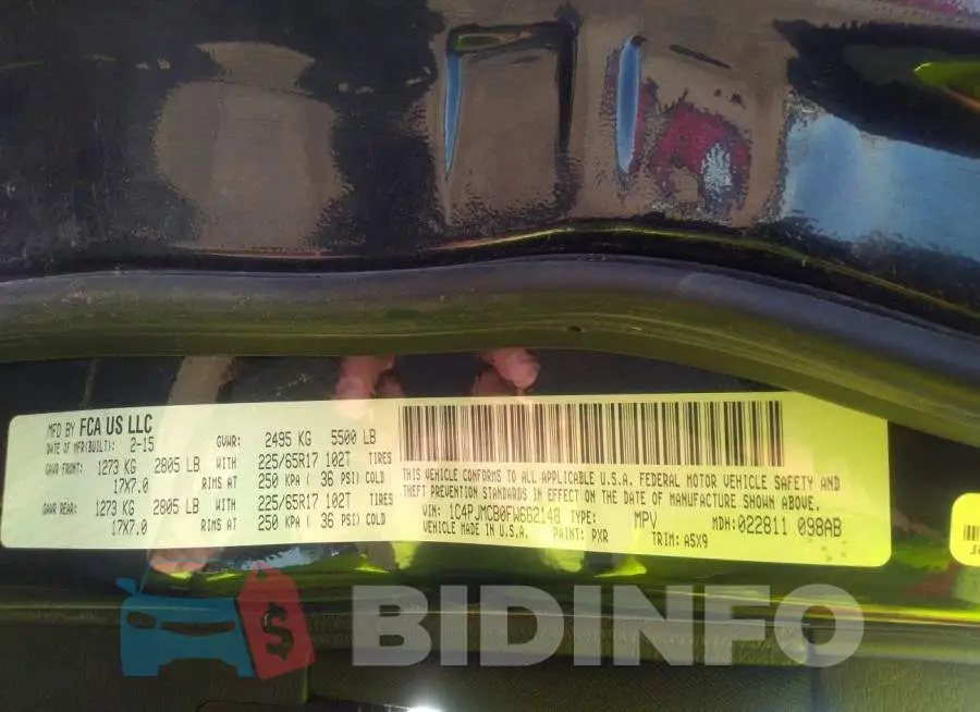 1C4PJMCB0FW662148 Photo# 9