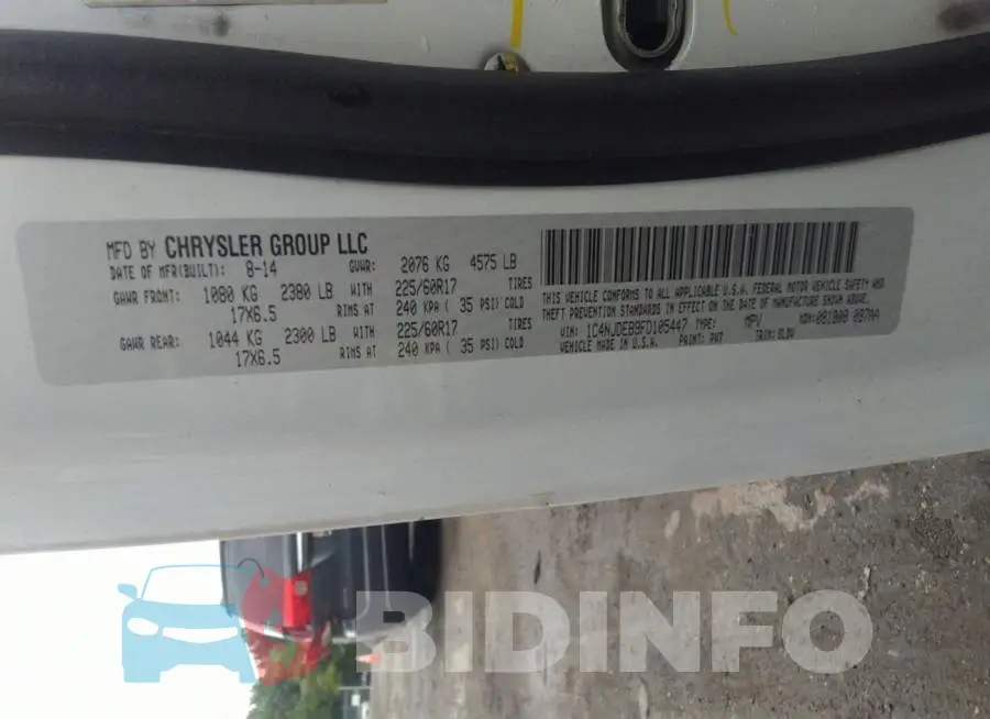 1C4NJDEB9FD105447 Photo# 9