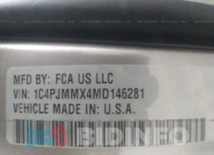 1C4PJMMX4MD146281 Photo# 9