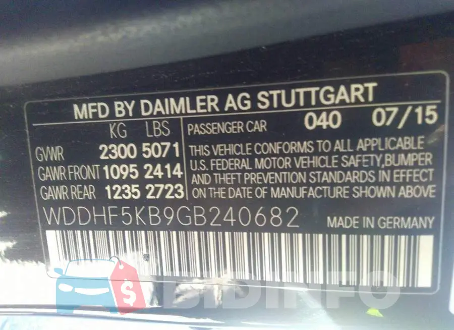 WDDHF5KB9GB240682 Photo# 9