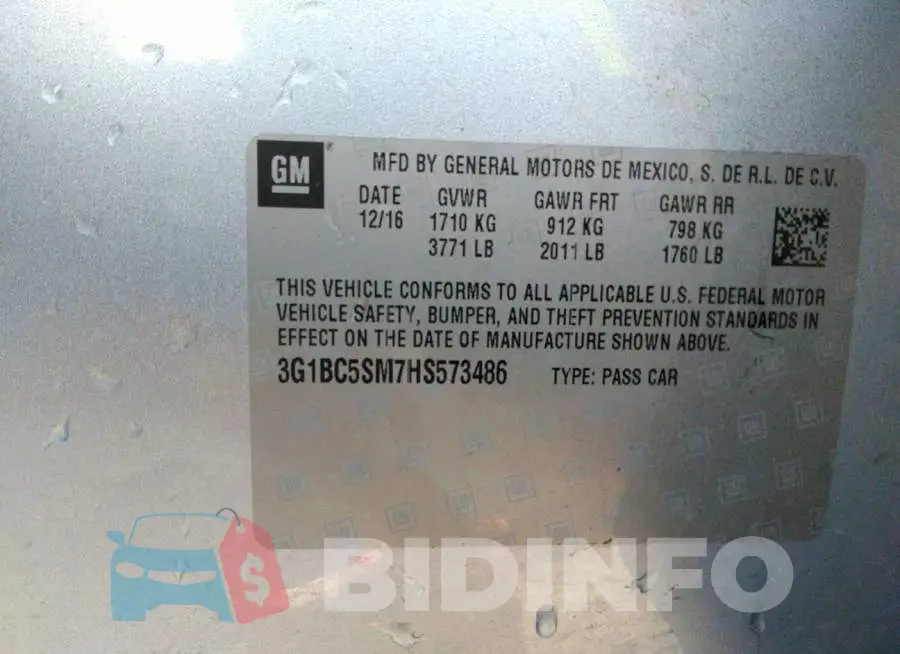 3G1BC5SM7HS573486 Photo# 9