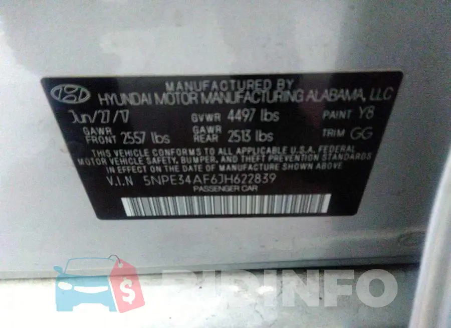 5NPE34AF6JH622839 Photo# 9