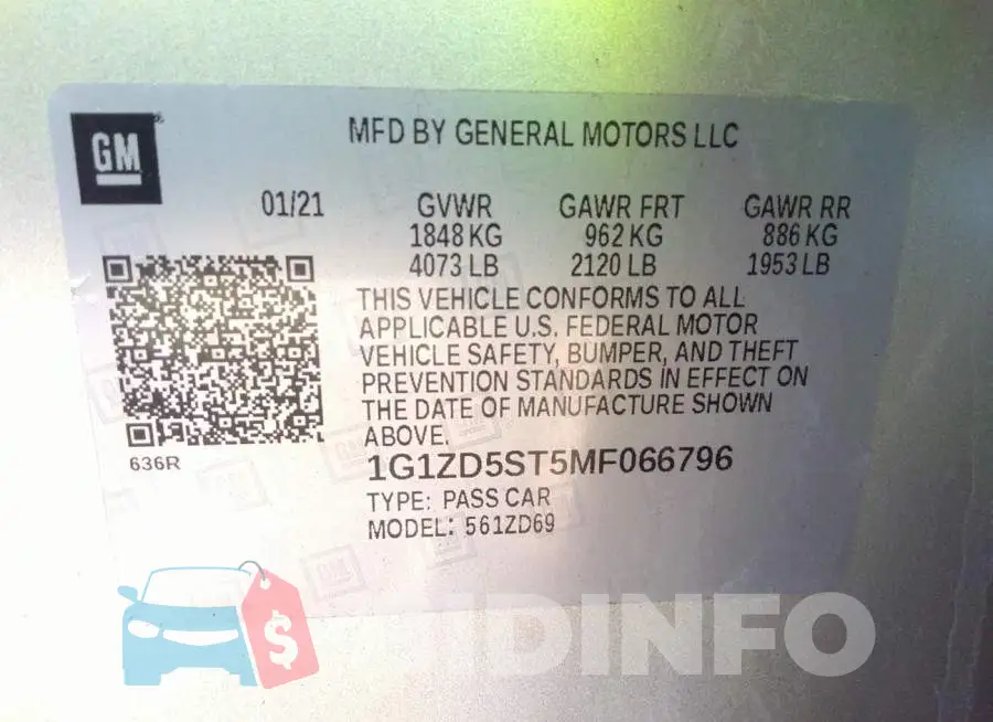 1G1ZD5ST5MF066796 Photo# 9