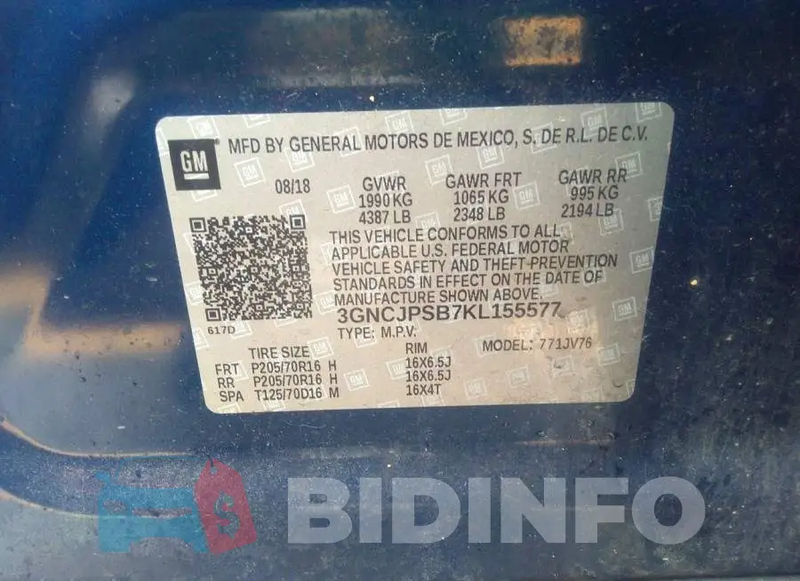 3GNCJPSB7KL155577 Photo# 9