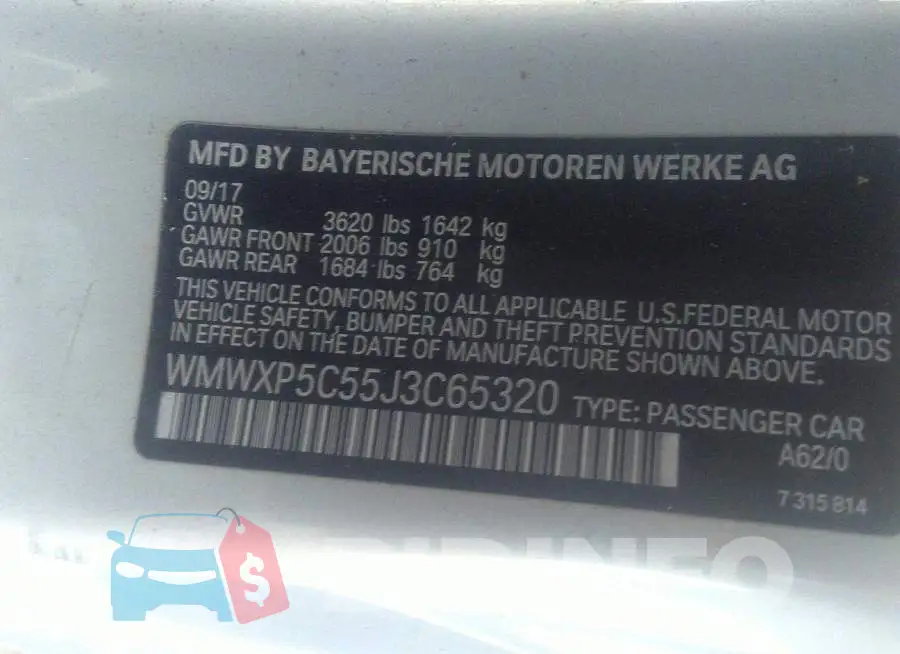 WMWXP5C55J3C65320 Photo# 9