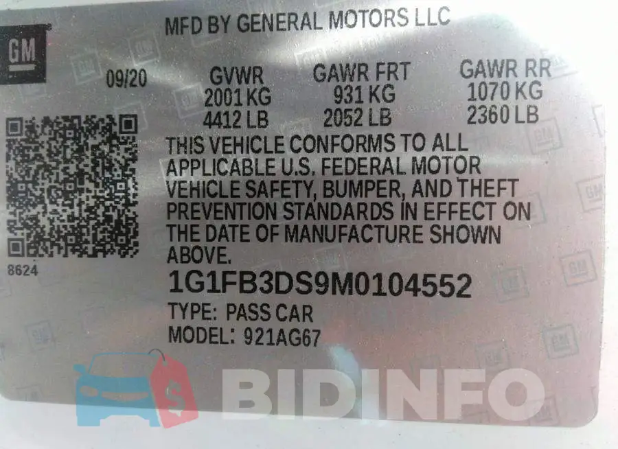 1G1FB3DS9M0104552 Photo# 9