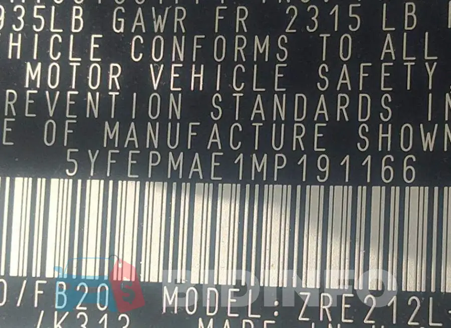 5YFEPMAE1MP191166 Photo# 9
