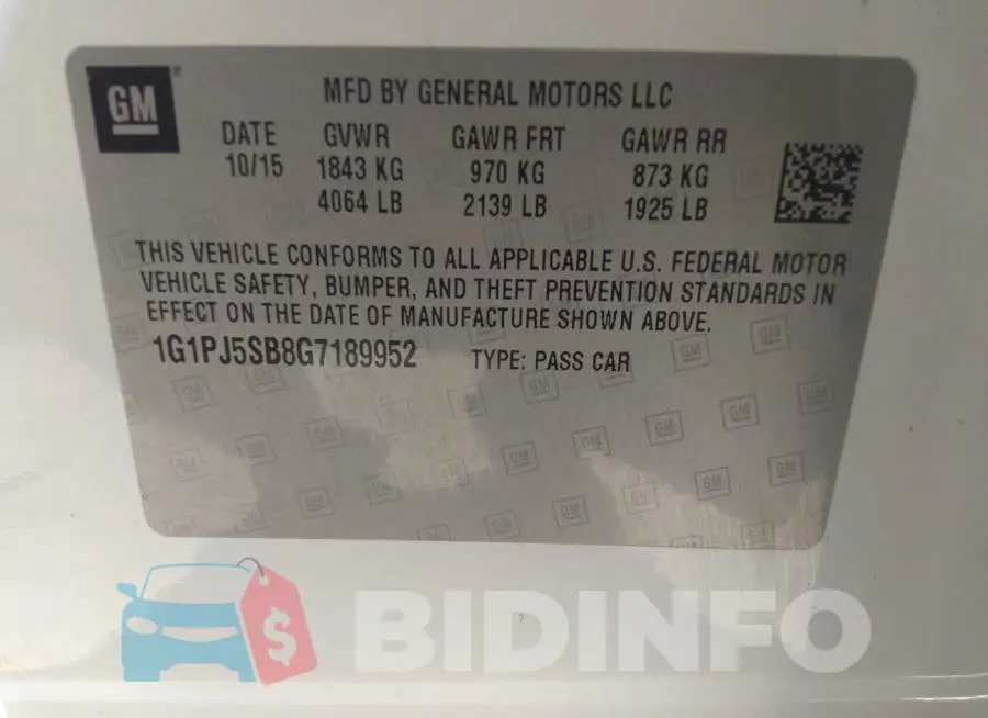 1G1PJ5SB8G7189952 Photo# 9