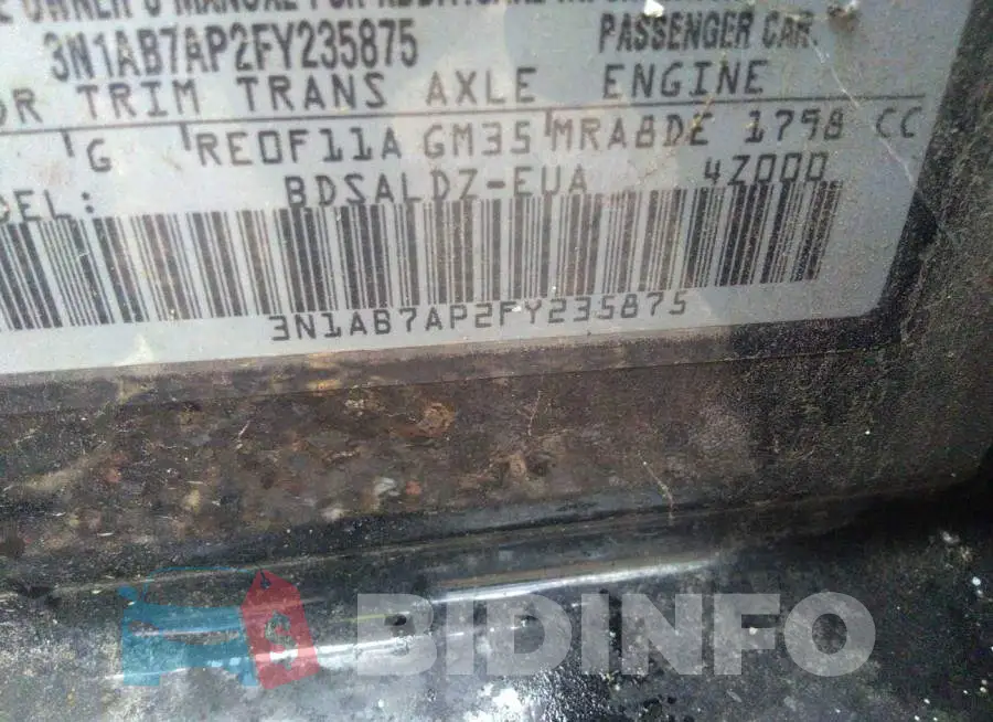 3N1AB7AP2FY235875 Photo# 9