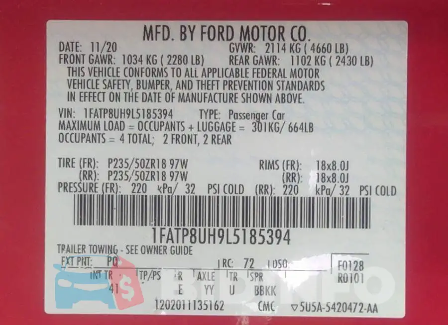 1FATP8UH9L5185394 Photo# 9