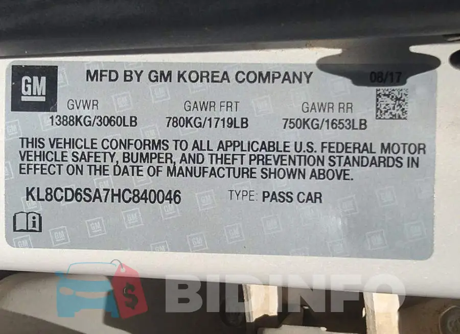 KL8CD6SA7HC840046 Photo# 9