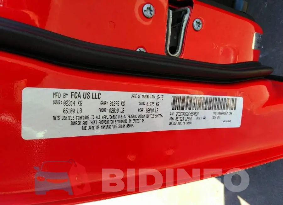 2C3CDXHG2FH858834 Photo# 9