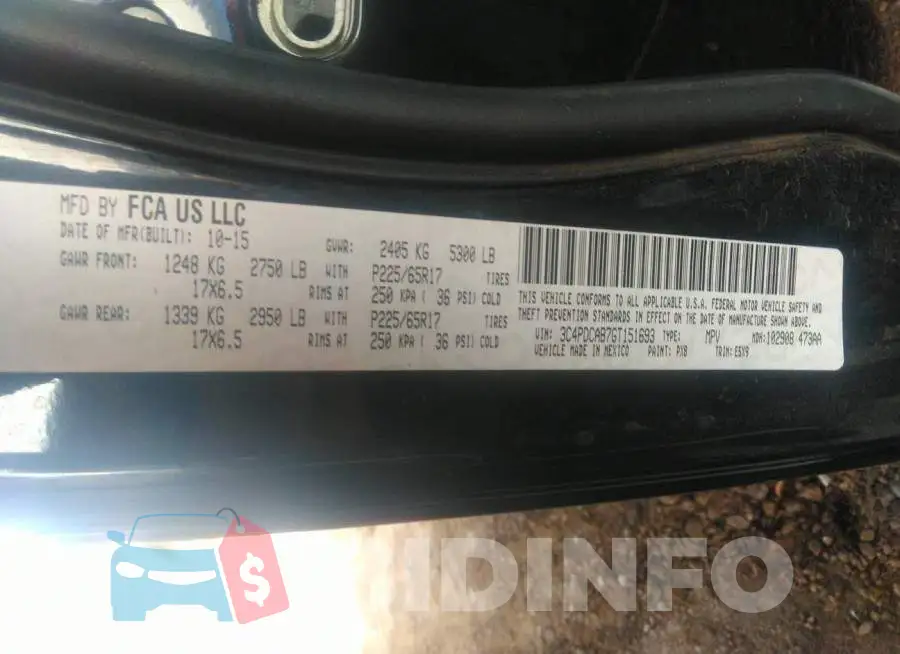 3C4PDCAB7GT151693 Photo# 9