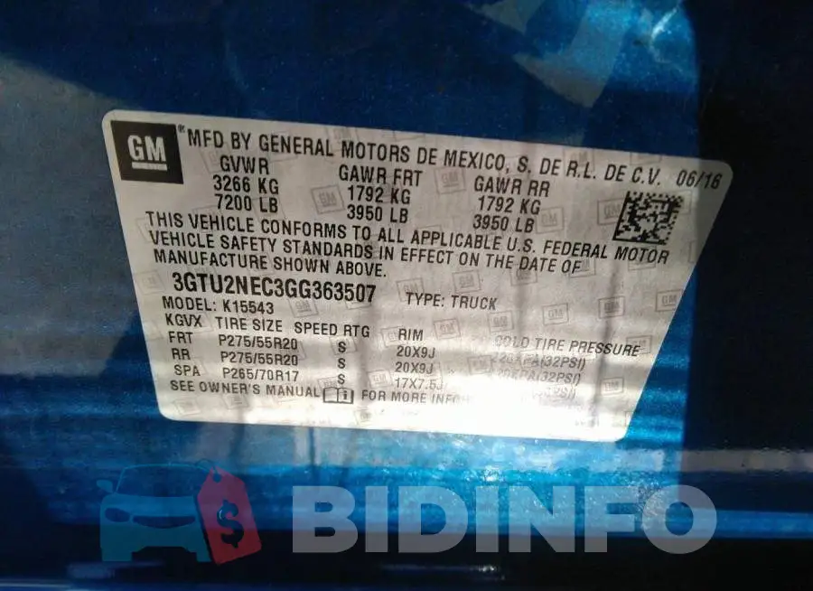3GTU2NEC3GG363507 Photo# 9