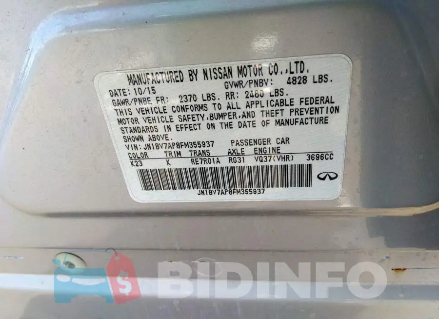 JN1BV7AP8FM355937 Photo# 9