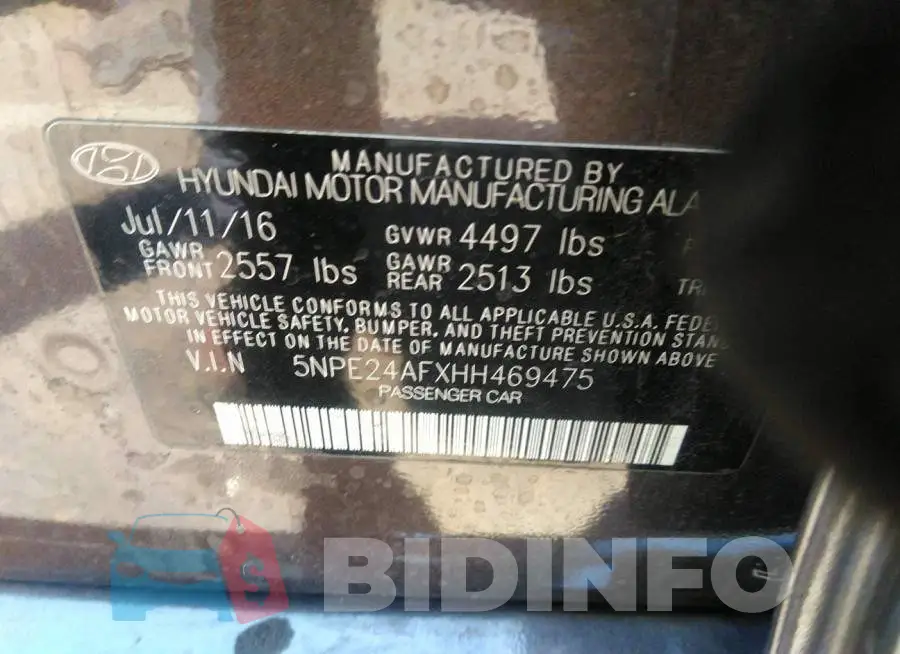 5NPE24AFXHH469475 Photo# 9
