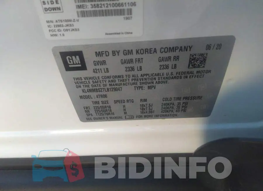 KL4MMBS27LB129047 Photo# 9