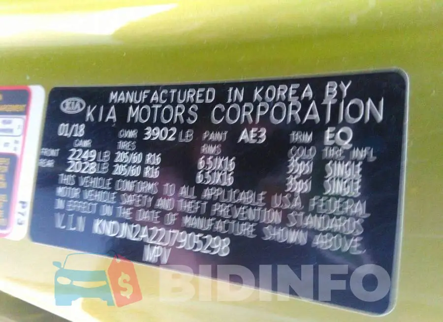 KNDJN2A22J7905298 Photo# 9
