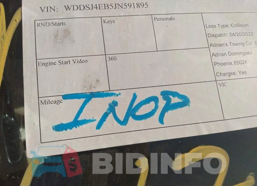 WDDSJ4EB5JN591895 Photo# 7