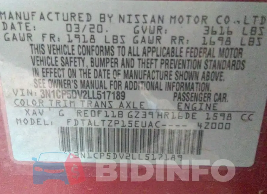3N1CP5DV2LL517189 Photo# 9