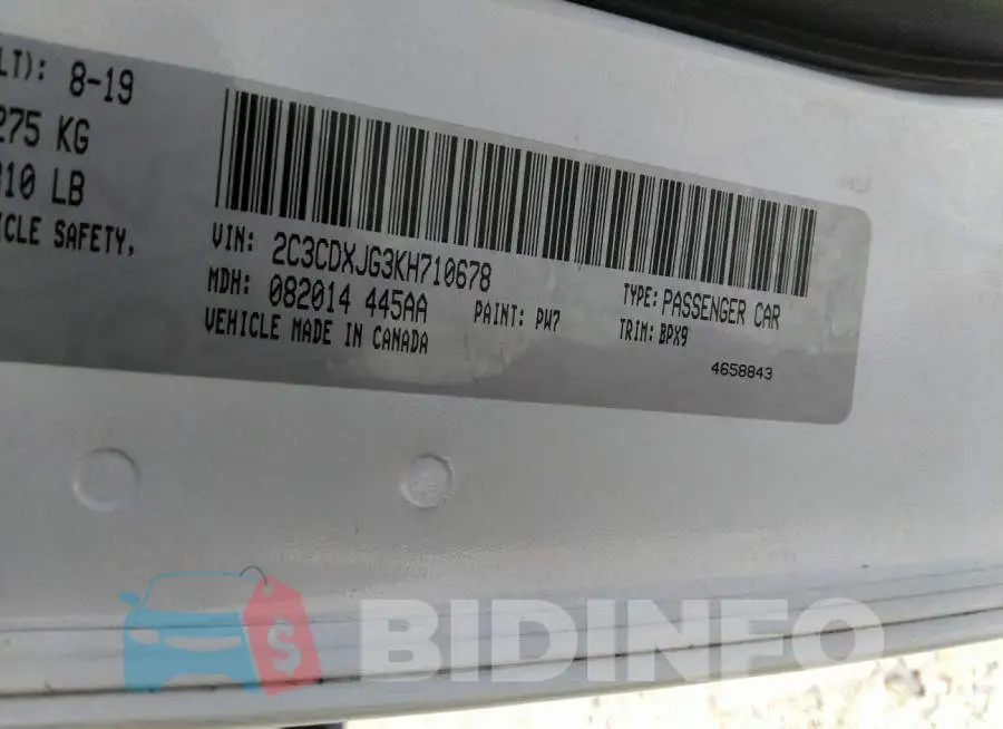 2C3CDXJG3KH710678 Photo# 9