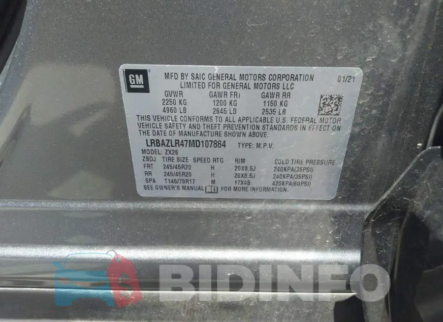 LRBAZLR47MD107884 Photo# 9
