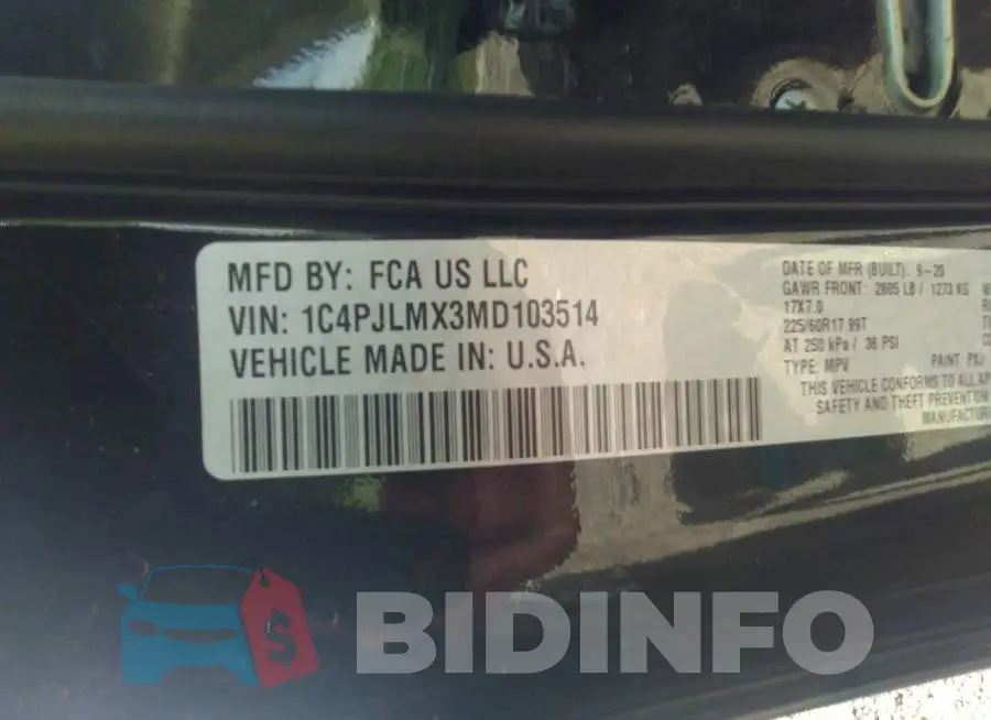 1C4PJLMX3MD103514 Photo# 9