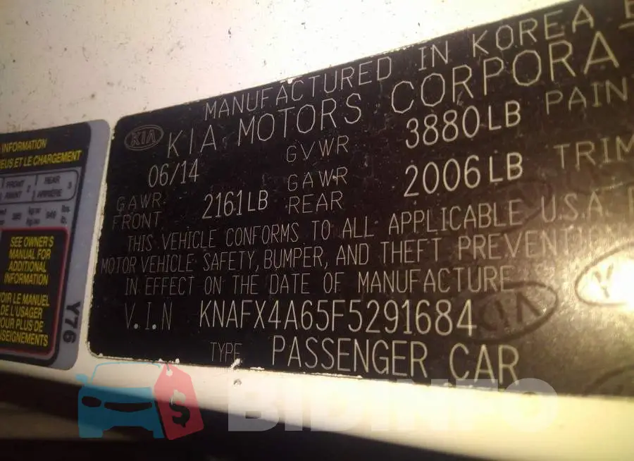 KNAFX4A65F5291684 Photo# 9