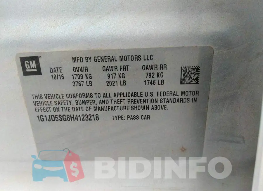 1G1JD5SG8H4123218 Photo# 9