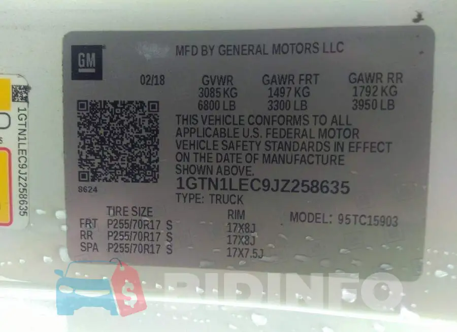 1GTN1LEC9JZ258635 Photo# 9