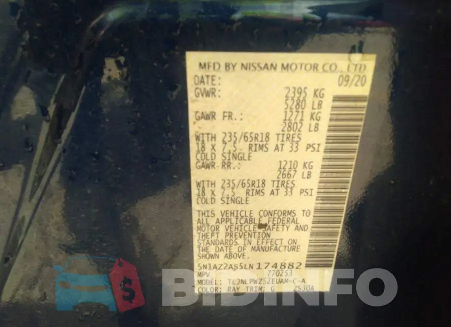 5N1AZ2AS5LN174882 Photo# 9