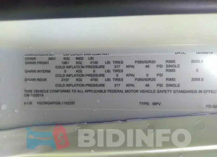 1GCWGAFG8L1152297 Photo# 9