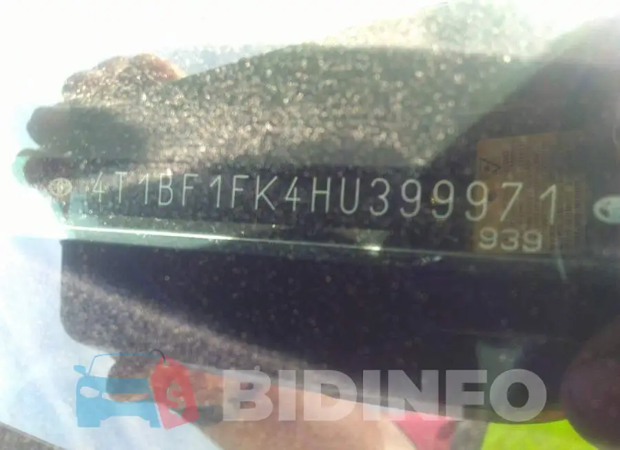4T1BF1FK4HU399971 Photo# 9