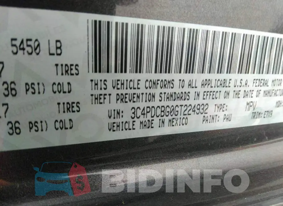 3C4PDCBG0GT224932 Photo# 9