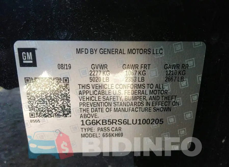 1G6KB5RS6LU100205 Photo# 9