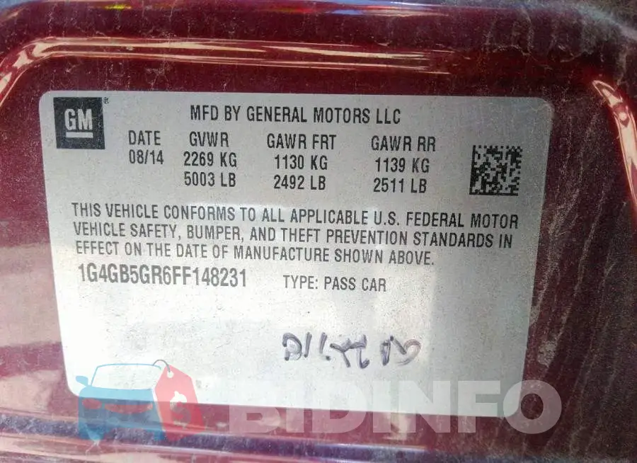 1G4GB5GR6FF148231 Photo# 9