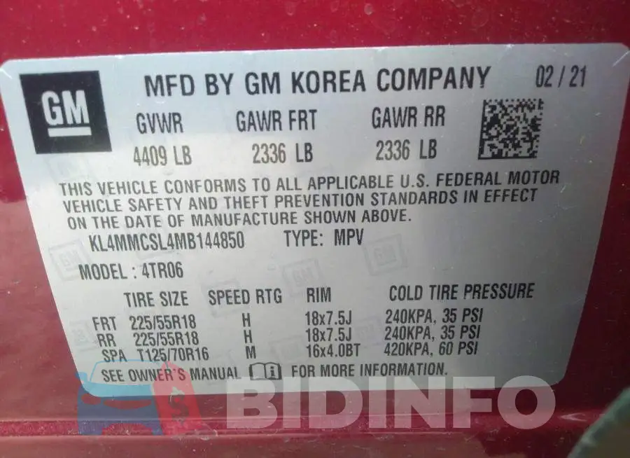KL4MMCSL4MB144850 Photo# 9