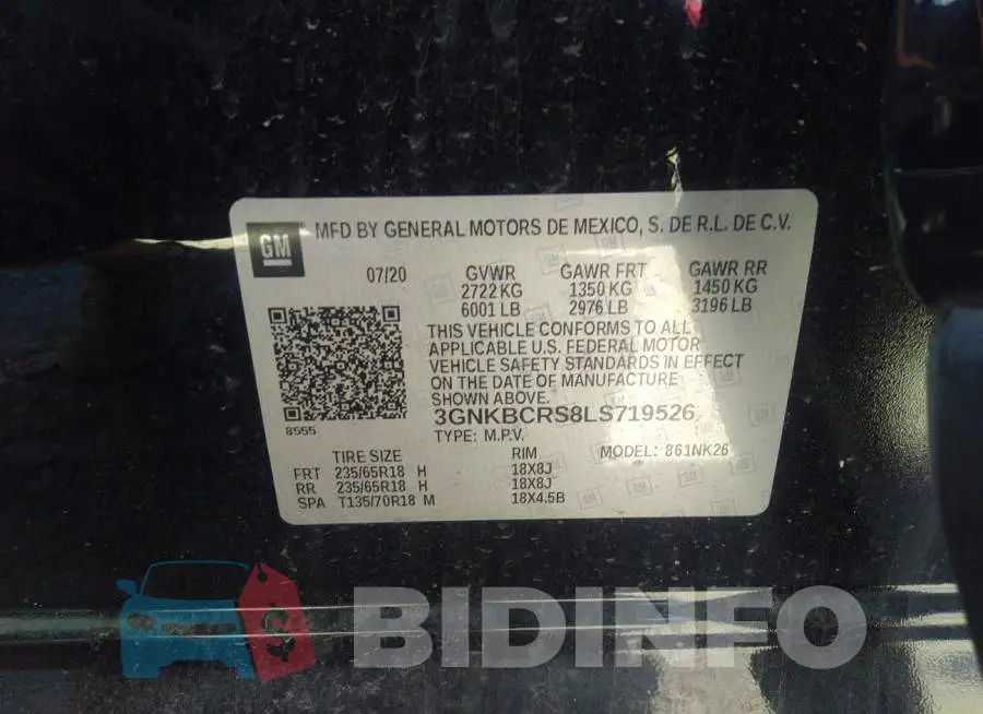 3GNKBCRS8LS719526 Photo# 9